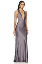 view 2 of 4 Pushpa Gown in Grey in Stone