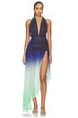 view 1 of 4 Sargun Maxi Dress in Blue & Green