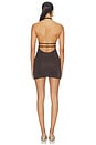 view 3 of 4 Maddisyn Mini Dress in Brown Metallic