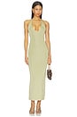 view 1 of 4 Jamy Deep V Maxi Dress in Sage