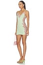 view 1 of 4 Gulzar Mini Dress in Pale Green & Pink