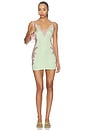 view 2 of 4 Gulzar Mini Dress in Pale Green & Pink