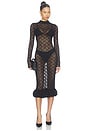 view 1 of 3 Meghna Midi Dress in Black