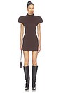 view 1 of 3 Dalia Mini Dress in Brown