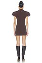 view 4 of 3 Dalia Mini Dress in Brown