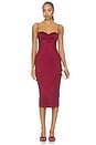 view 1 of 3 Mohini Midi Dress in Burgundy