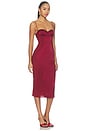 view 2 of 3 Mohini Midi Dress in Burgundy