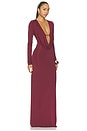 view 2 of 3 Dilruba Gown in Oxblood