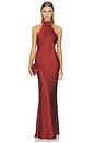 view 1 of 3 Aarohi Gown in Rust