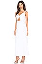 view 4 of 5 ROBE MAXI TRAX in White