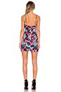 view 3 of 3 x Naven Twins Cross It Off Bodycon Dress in Pink Tropical Floral