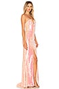 view 2 of 4 Dreams From Yesterday Gown in Electric Peach