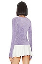 view 3 of 5 Cameron Reflective Long Sleeve Knit Top in Purple