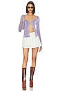 view 4 of 5 Cameron Reflective Long Sleeve Knit Top in Purple