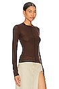 view 2 of 4 Tayla Crew Neck Pullover in Cocoa