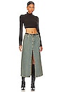 view 4 of 4 Dylan Wide Rib Cropped Sweater in Dark Brown