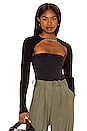 view 1 of 4 Angela Shrug With Chain in Black