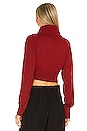view 3 of 4 Winston Cropped Turtleneck Sweater in Deep Red