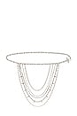 view 1 of 3 Spiked Chain Belt in Silver Rhinestone