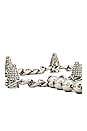 view 3 of 3 Spiked Chain Belt in Silver Rhinestone