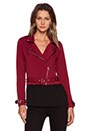 view 2 of 6 Perfect Match Moto Jacket in Oxblood