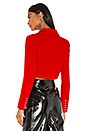 view 4 of 5 Sabina Cropped Blazer in Red