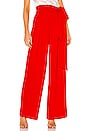view 1 of 4 PANTALON PLATEAU in Red