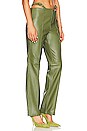 view 2 of 4 Jaden Leather Pant in Olive Green