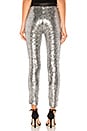 view 3 of 4 LEGGINGS À SEQUINS PANTS in Shiny Gunmetal