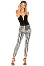 view 4 of 4 LEGGINGS À SEQUINS PANTS in Shiny Gunmetal