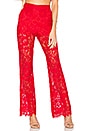 view 1 of 4 CALZÓN DE TIRO ALTO ENCAJE CLOUD NINE in Red Rose