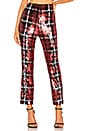 view 1 of 5 Saskia Crop Pant in Red & Black