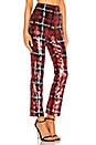 view 2 of 5 Saskia Crop Pant in Red & Black