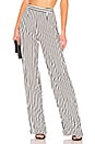 view 1 of 4 x Naven Cara Pants in Black White Stripe