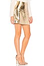 view 2 of 4 Maanasa Leather Skirt in Gold