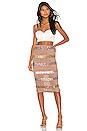 view 4 of 5 Mosaic Midi Skirt in Nude