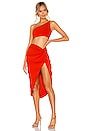 view 4 of 4 Kayla Skirt in Red Orange