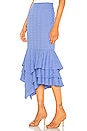 view 3 of 6 Ayesha Midi Skirt in Periwinkle Blue