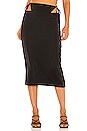 view 1 of 4 FALDA MIDI DELFINO in Black