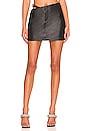 view 1 of 4 Joey Leather Mini Skirt in Black