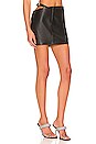 view 2 of 4 Joey Leather Mini Skirt in Black