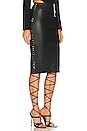 view 2 of 4 SAIA MIDI DE COURO LEVI in Black