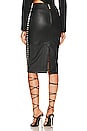 view 3 of 4 SAIA MIDI DE COURO LEVI in Black