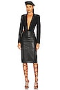 view 4 of 4 SAIA MIDI DE COURO LEVI in Black