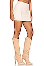 view 2 of 4 Arlo Mini Skirt with Pointelle in White