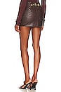 view 3 of 4 Zan Leather Mini Skirt in Brown