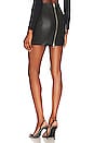 view 3 of 4 Leather Corset Mini Skirt in Black