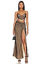 view 4 of 4 Amryn Maxi Skirt in Black & Nude