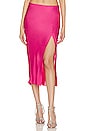 view 1 of 4 Meera Midi Skirt in Hot Pink