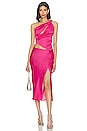 view 4 of 4 Meera Midi Skirt in Hot Pink